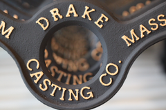 drake casting table leg raised lettering