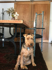 Drake Casting Co Dining Table and Dog Finn