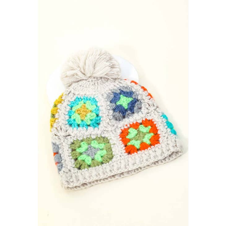 Knitted Pom Pom Beanie