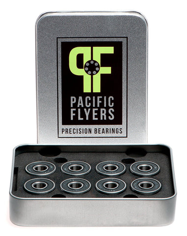 Pacific Flyers Premium ABEC 9 Skateboard Bearings / Set of 8
