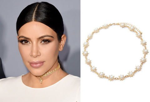 Kim Kardashian wears gold choker with cross pendant for first-ever InStyle Awards