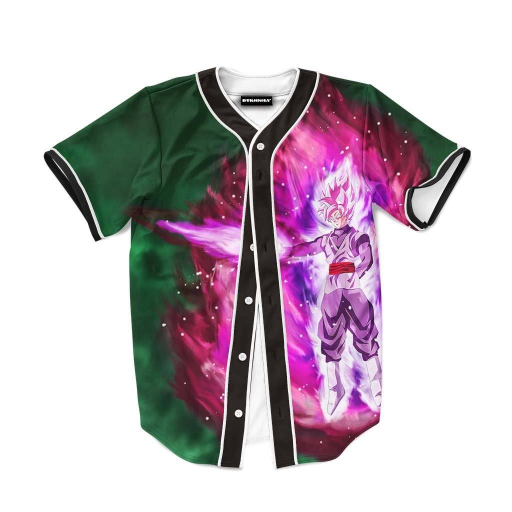 black and purple baseball jersey