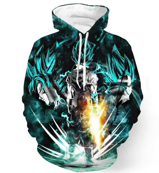 Vegito Fantastic Form Goku And Vegeta Extreme Power Fashionable Hoodie — Saiyan Stuff