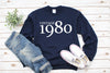 40th Birthday, Gifts For Women Men, Thirty Birthday Sweatshirt -Vintage 1981 sweater- Gift for her - 40th Birthday Party-Custom year sweater