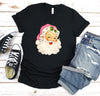 Christmas Santa Shirt, Retro Santa Shirt, Gift For Christmas, Pink Santa Hat Shirt, Vintage Santa Shirt, Retro Pink Santa Shirt, Santa shirt