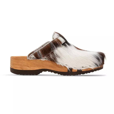 leon fell, fellclogs herren mit biegsamer nachhaltiger holzsohle, farbe: fell natur, holzclogs woody, woody schuhe, woody shoes, handgemachte holzschuhe aus österreich, kärnten