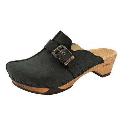 florentina-farbe: nero alias schwarz, clogs damen mit biegsamer nachhaltiger Holzsohle,holzclogs woody, woody schuhe, woody shoes, handgemachte holzschuhe aus österreich, kärnten