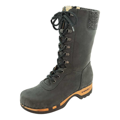 Ramona von woody Schuhe. Damen Stiefel mit hohem Schaft bestellen. Holzclog Stiefel. Holzstiefel. Stiefel für Damen handgemacht. Handgemachte Stiefel kaufen., farbe: grigioRamona von woody Schuhe. Damen Stiefel mit hohem Schaft bestellen. Holzclog Stiefel. Holzstiefel. Stiefel für Damen handgemacht. Handgemachte Stiefel kaufen., farbe: grigio (grau)