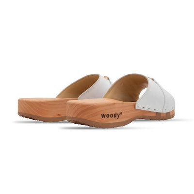 modell-alice-farbe: weiss_clogs pantoletten damen mit biegsamer nachhaltiger weidenholzsohle, holzclogs woody, woody schuhe, woody shoes, handgemachte holzschuhe aus österreich, kärnten