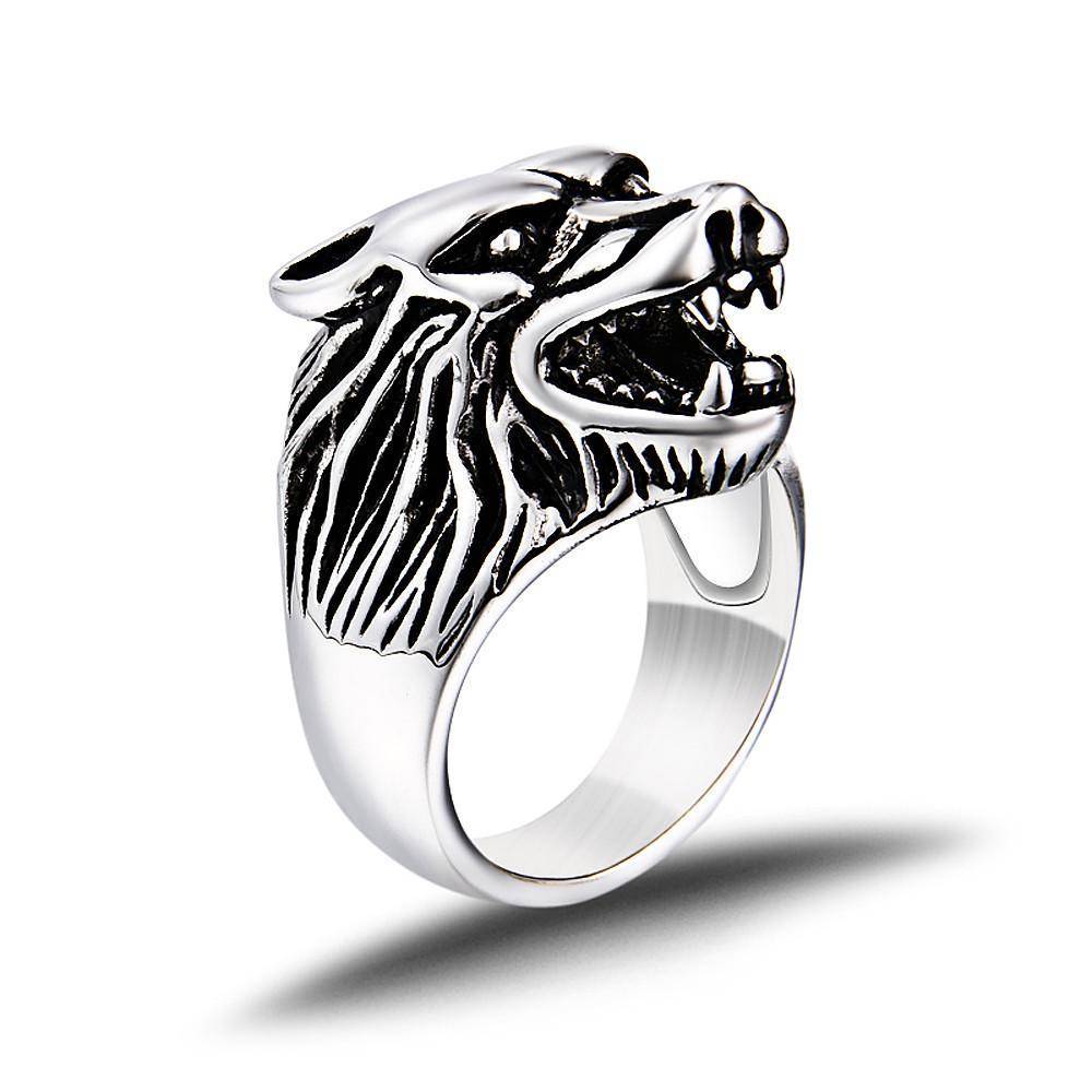 viking-wolf-head-ring-silver