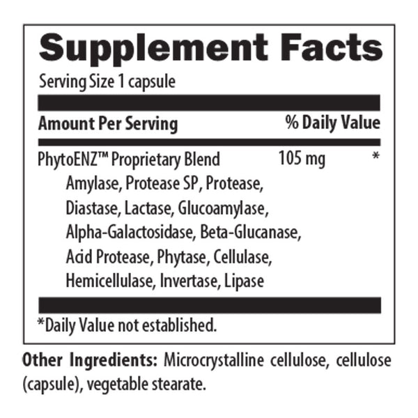 Digestive Support Nutrition Facts