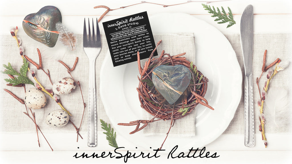 innerSpirit Rattles make dinner party table place settings special