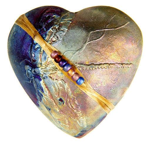 innerSpirit Rattle Raku Heart Dragonfly