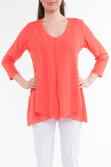 Coral Flyaway Top