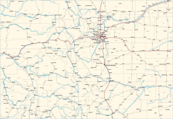 colorado state road map