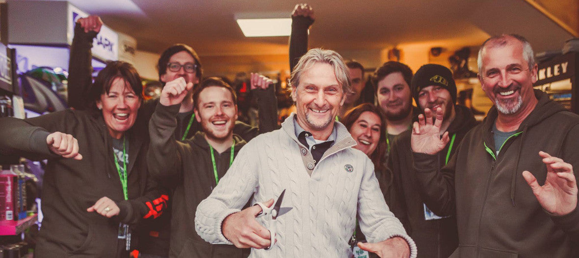 Carl Fogarty opening the MSG Bike Gear shop