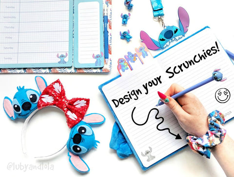 design your own disney scrunchies