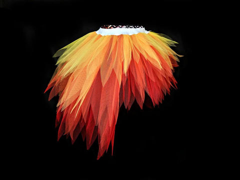 high and low tutus fire themed tutus