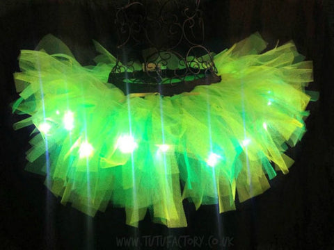 light up green tinkerbell tutus disney fun run tutus