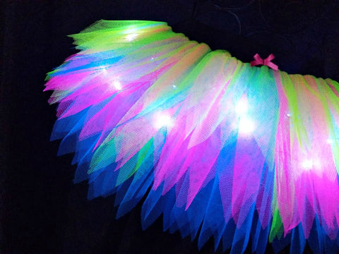 neon tutus with lights omg