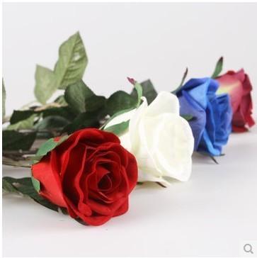 red white and blue artificial flowers