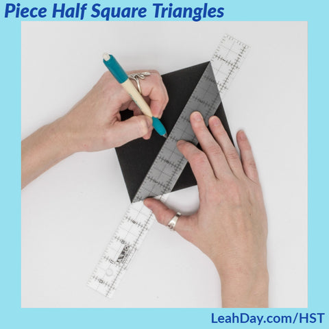 how to make half square triangles for beginners