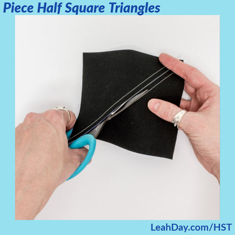 how to make half square triangles | beginner quilting tutorial