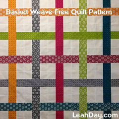 Basket Weave Free Patchwork Quilt Pattern