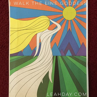 I Walk The Line Goddess Art Quilt