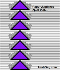 Paper Airplanes Beginner paper pieced quilt pattern