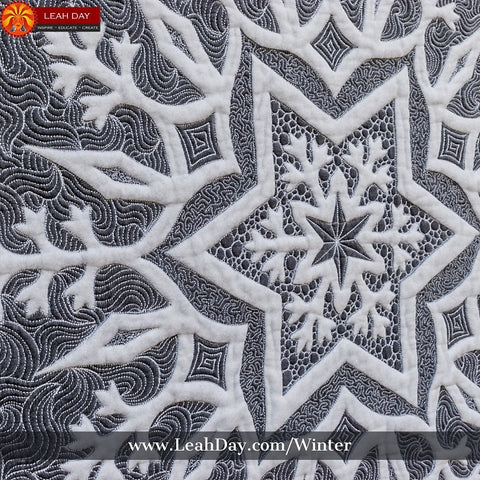 Winter Wonderland Quilt Pattern | snowflake quilt