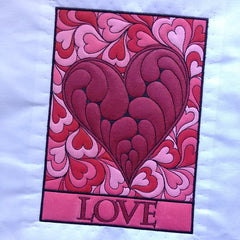 Embroidery Design Love Hearts Paint
