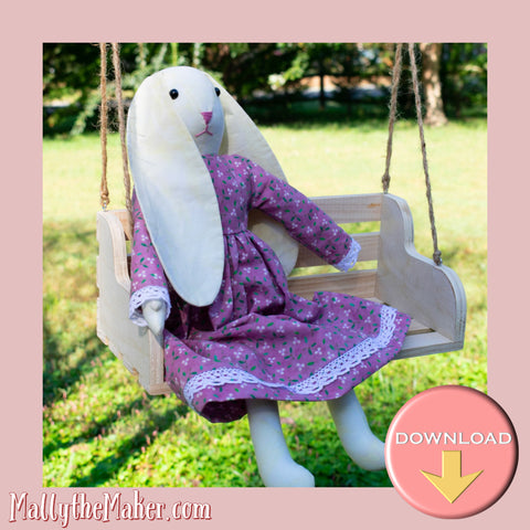 Bunny doll sewing pattern