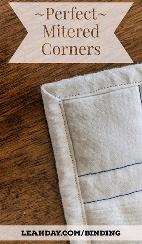 How to bind a quilt with perfect mitered corners
