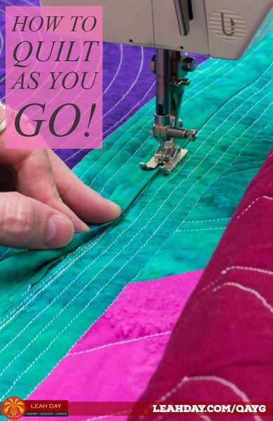 How to quilt as you go