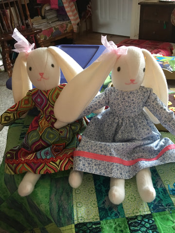 Bunny doll sewing pattern