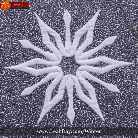 Winter Wonderland Quilt Pattern | snowflake quilt