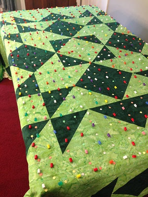 King size quilt on domestic machine