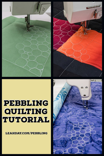 how to quilt pebbles | quilting tutorial