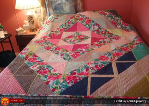 Three step quilt as you go