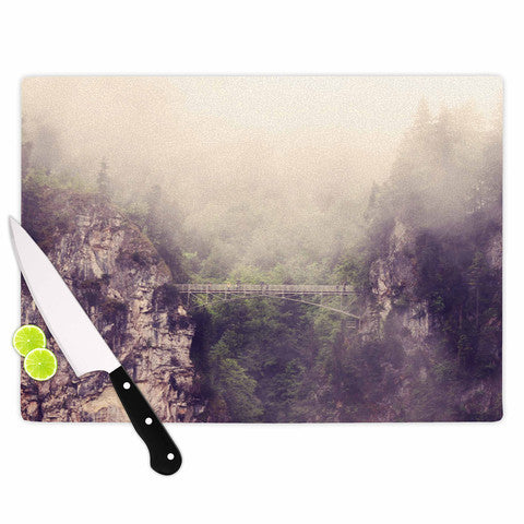 Foggy Mountain Landscape Cutting Board - Sylvia Coomes
