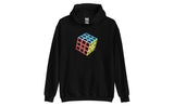 Neon Cube (Dark) - Rubik's Cube Hoodie