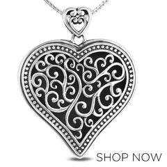 Metalsmiths Sterling Silver Panos K Heart Pendant