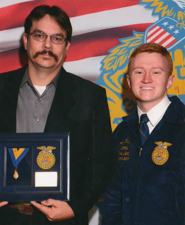 Jamie Bultemeier is awarded the Honorary American Degree.