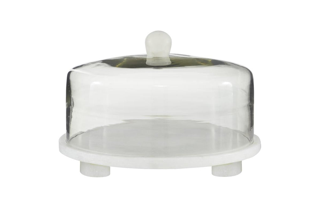 Marble and Glass Cloche