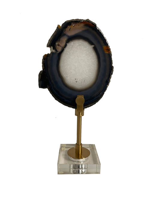 Agate Lamp on Lucite Base