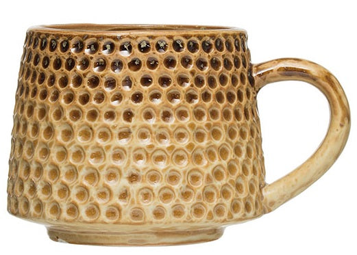 Debossed Glazed Mug