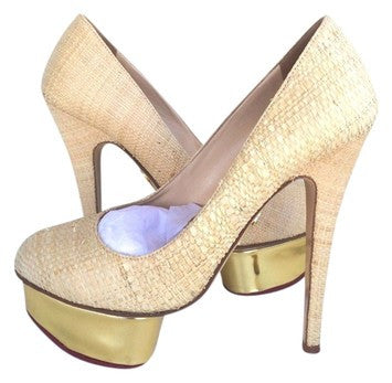 gold dolly shoes