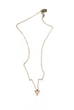 Faceted Triangle Necklace