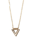 Mini Concentric Triangle Necklace